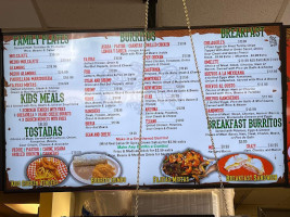 Dona Mary Mexican Grill menu