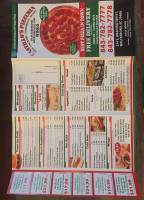 Castillo's Pizzeria menu