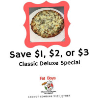 Fat Boys Pizza food