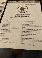 Brown Bear menu