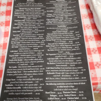 Cafe Chris menu