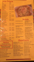 Las Cascadas menu