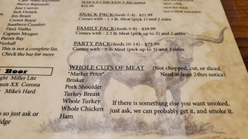 Rafter J Bbq And Cajun Eats menu