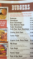 Red Rock Cafe menu