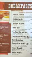 Red Rock Cafe menu