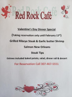 Red Rock Cafe menu