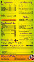 Fiesta Mexicana menu