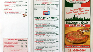 Pentwater Pizza Grinders menu