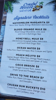 Coastal Breeze Seafood Grill menu