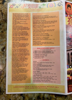 San Jose Mexican menu