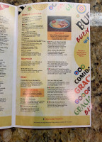 San Jose Mexican menu