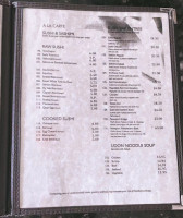 Newport Tokyo House menu