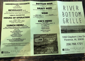 River Bottom Grille By Stanfield's menu