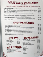 The Crepe Stop menu