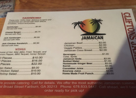 Clifton's Jamrock menu