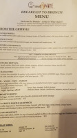 Grind And Wine Cafe menu