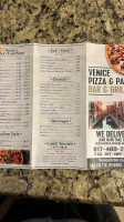 Venice Pizza Pasta menu