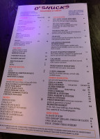 O'shucks Seafood And Grill menu