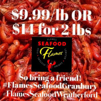 Flames Seafood Grill food