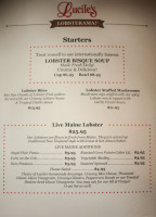 Lucile’s menu