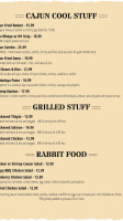 Gator's menu