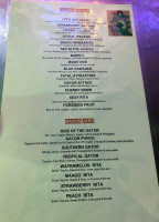 Gator's menu