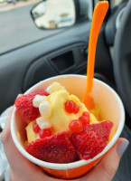 Orange Leaf Frozen Yogurt food