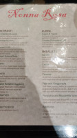 Nonna Rosa menu