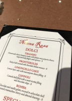 Nonna Rosa menu