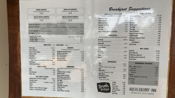 Huckleberry Inn menu