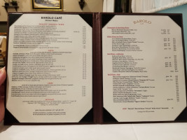 Barolo Italian Cafe menu