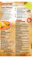 El Rancho menu