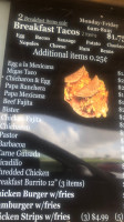 La Rancheria menu