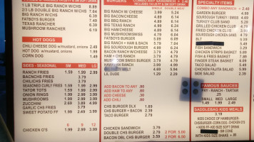 Kennewick Burger Ranch menu