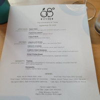 68 Degrees Kitchen menu