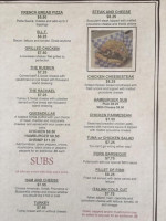 Tj's Corner Grill menu