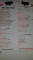 Dad's -b-que menu