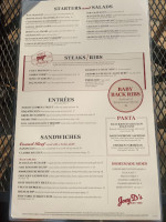 Joey D's Oak Room menu