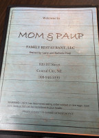 Mom Paup Family menu