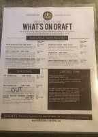 Double Barley Brewing menu