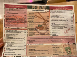 Phobar menu