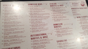 Tony C's menu