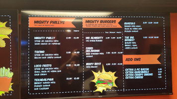 Mighty Mo's menu