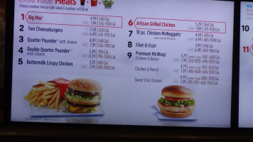 Mcdonald's menu