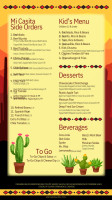 Mi Casita Grill menu