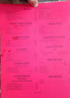 Chinese Chef menu