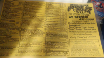 Capps Pizza menu