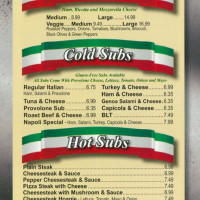 Napoli Pizza menu