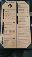 Mikey's Grill menu