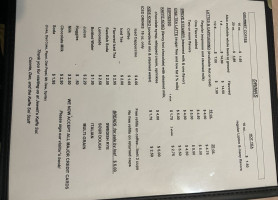 Kaffe Sol menu